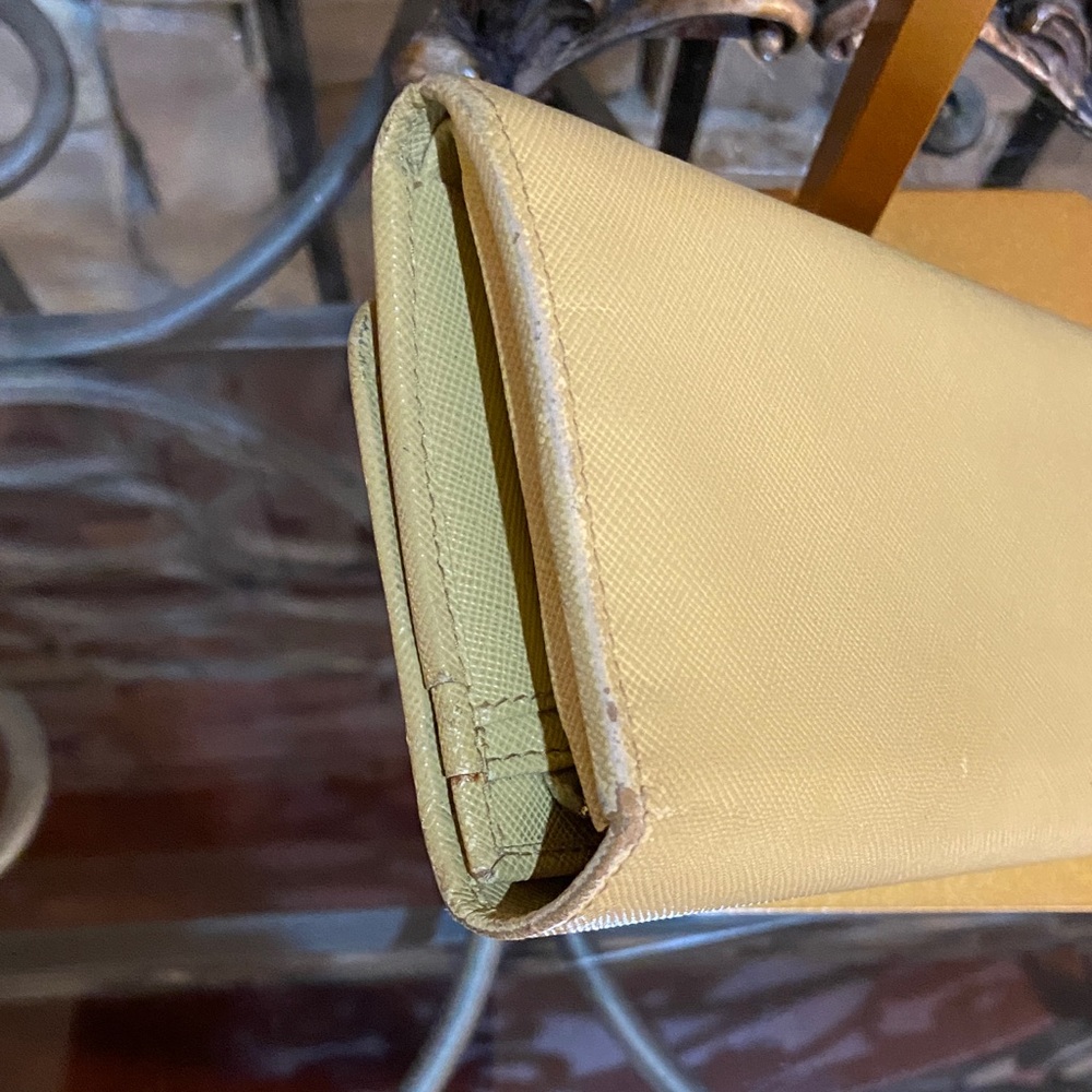 Prada Long Light Yellow Wallet - image 6